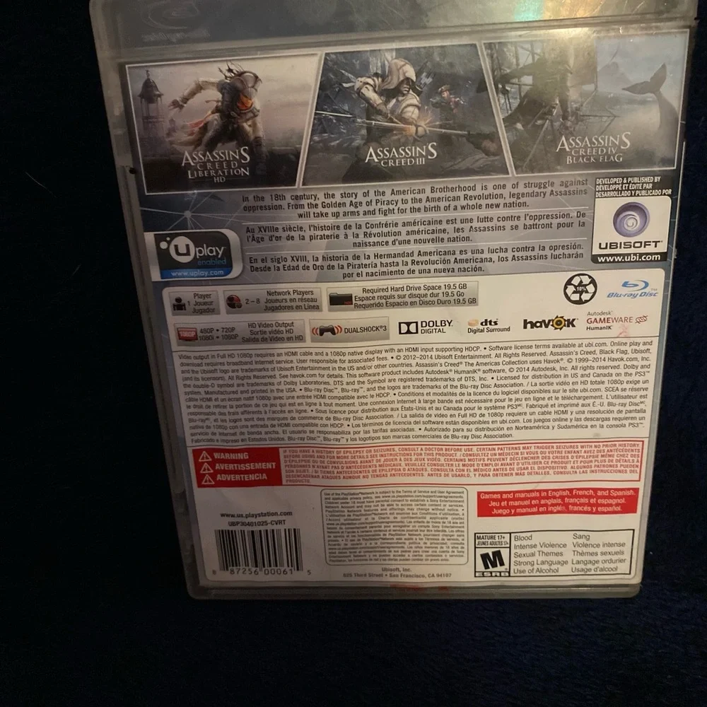 Sony PS3 Assorted Game Lot - White, Black, Red Covers